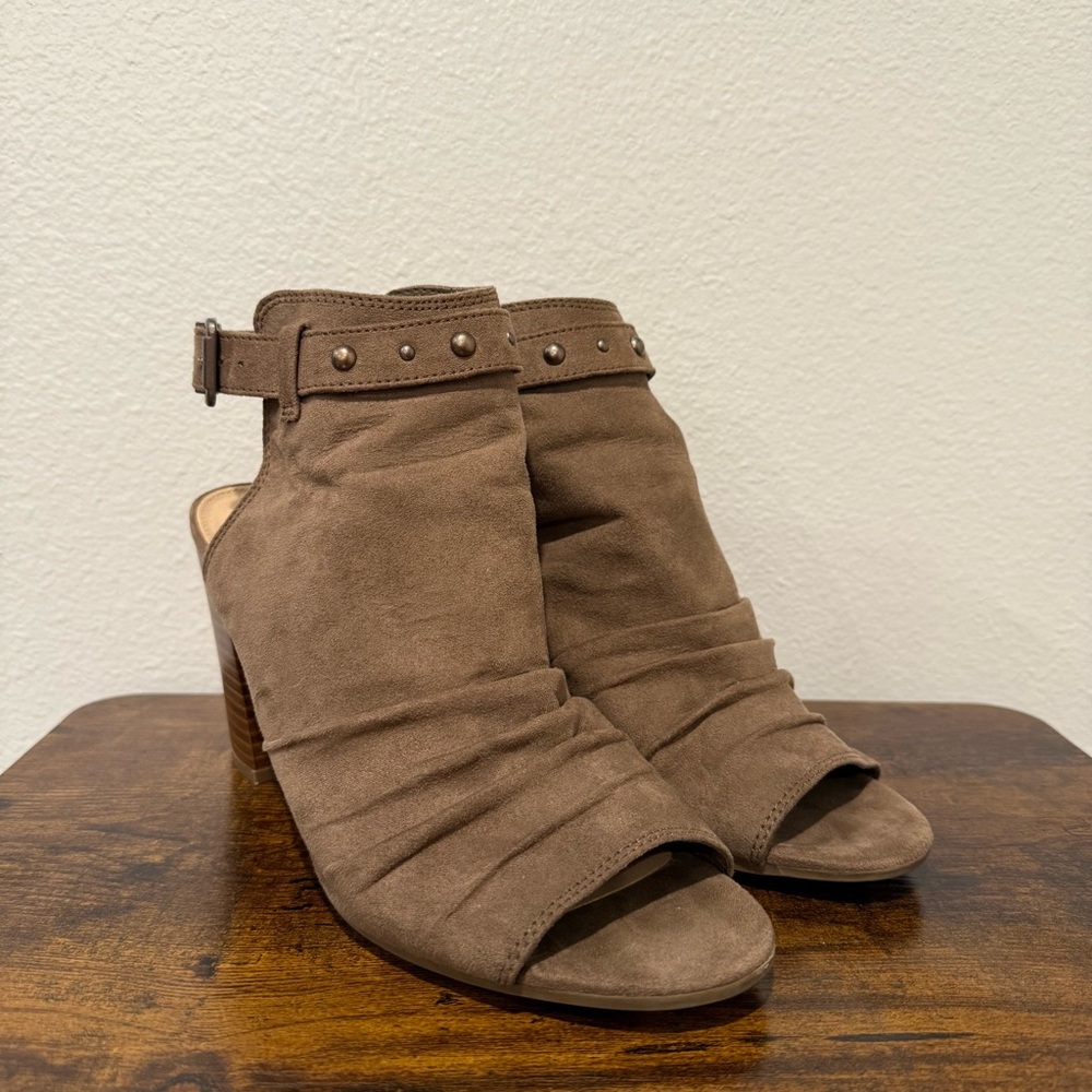 Circus by Sam Edelman - Emmy Elegant Brown Suede Heeled Ankle Boots Size 8.5